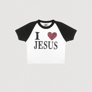 Camiseta Corta TF Custom 2025 con Cuello Redondo, Ajustada, de Manga Corta, con Estampado de Letras, Estilo Spicy Girl, para Mujer - Product Image 2