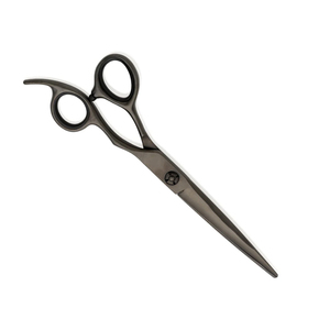 Tijeras Profesionales para Barbería, Color Negro, para Diestros, Tijeras de Barbero con Mango Largo y Resorte Ajustable para Recortar el Cabello - Product Image 5