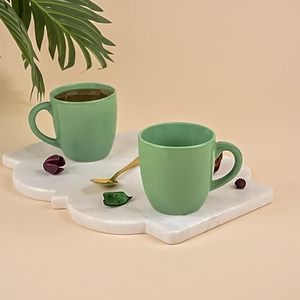 Vibrant Green Ceramic <b>Tea</b> Cup Set of 2 - Product Image 4