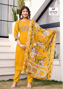 Traje Kurti Étnico de Diseñador para Mujer, Atuendo Tradicional y Elegante para Fiestas, Bodas y Oficina, Corte Elegante - Product Image 3