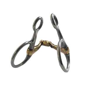 Premium Horse <b>Bits</b> for Equestrian Use Solid Jointed Ring <b>Gag</b> <b>Bit</b> for Horses Stainless Steel - Product Image 4