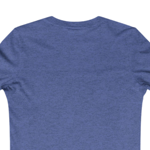 T-shirt pour femme en coton doux à manches courtes et col rond, motif « Family Legacy » bleu chiné, design « Mom », vêtement décontracté et tendance pour tous les jours - Product Image 6