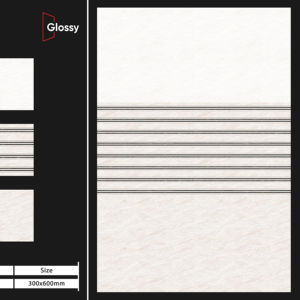 กระเบื้องพอร์ซเลนเคลือบเงาหรูหรา ขนาด 300x600 มม. (30x60 นิ้ว) วัสดุปูพื้นสไตล์ร่วมสมัย สำหรับตกแต่งบ้านและอาคารพาณิชย์อย่างมีระดับ - Product Image 1