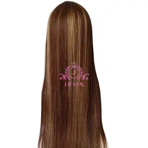 Hot product 2024 no synthetic piano color straight wig genius weft Vietnamese hair extensions for women Vietnam hair vendor