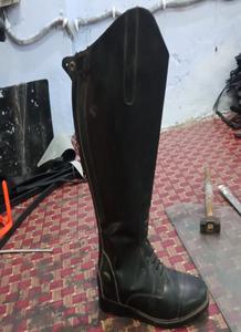 Bottes d'équitation en cuir véritable de haute qualité et durables avec fermeture éclair YKK et semelle TPR confortable et durable - Product Image 2