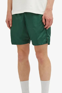 Shorts Bermuda Homme Vert Uni Taille Élastique Séchage Rapide Tissu Satiné Décontracté Coupe Mi-Haute Style Tissé - Product Image 4