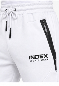 Pantalones Deportivos Blancos para Hombre, Cintura Elástica con Cordón, Estilo Casual, Bolsillos Laterales, Transpirables, Peso Medio, para Otoño - Product Image 6