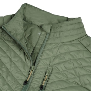 Chaleco acolchado para mujer con aspecto de plumón, cortavientos, ligero, con dobladillo elástico, precios al por mayor - Product Image 4