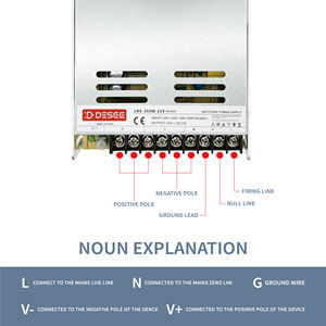ספק כוח דק במיוחד מסדרת LRS 350W 12V AC-DC עם מיתוג BIS ויעילות של 88% לתאורת LED -  מבוקש מאוד - Product Image 3
