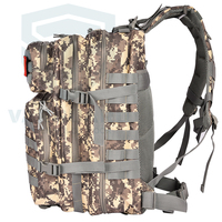 Sac à dos tactique multifonctionnel OEM 45 en nylon camouflage imperméable, sac de randonnée, sac de loisirs, sac de jour pour le camping