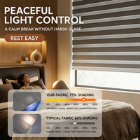 Stores zébrés pour salon et chambre à coucher, stores enrouleurs filtrant la lumière et offrant une protection de l'intimité