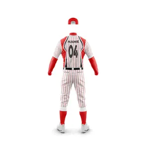 Tenue de baseball homme 2026 de qualité supérieure, 100 % polyester respirant, ensembles personnalisables avec logo privé, options grandes tailles - Product Image 4