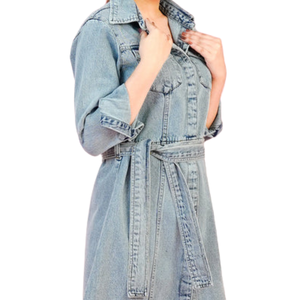 Robe en jean pour femmes avec poches, mode décontractée pour tous les jours, fabricant en gros - Product Image 4