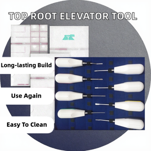Juego completo de instrumentos dentales manuales para extracción de raíces, 8 piezas, reutilizables, certificados ISO 13485 CE Clase I, de Dentavex - Product Image 6