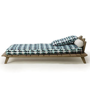 Lit de repos en teck massif, norme d'exportation, directement de l'usine, pour projets de mobilier de piscine pour hôtels et complexes internationaux - Product Image 2