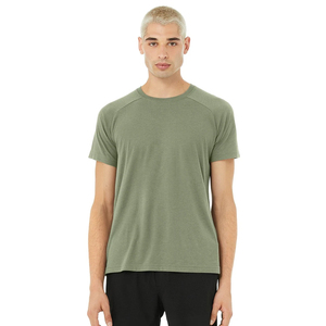 T-shirt décontracté à manches courtes pour homme, 100 % coton, respirant, séchage rapide, écologique, pour l'entraînement, la course à pied, le confort quotidien, l'utilisation en extérieur - Product Image 1