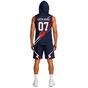 Uniforme d'équipe moderne 7 sur 7 sans manches à capuche avec maillot de football de performance et short - Product Image 2