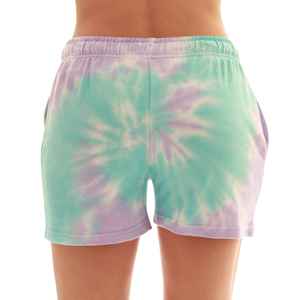2026 latest Custom Logo New Design Fashionable Regular Fit Fitness Wear Tie Dye Women Beach Shorts - Product Image 4