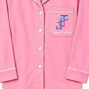 Conjunto de Pijama Personalizado para Mujer, Estilo Jack and Jill, Suave, de Manga Larga, con Botones, Dos Piezas, Top y Pantalones, Ropa de Dormir Cómoda para Damas - Product Image 5