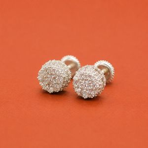Boucles d'oreilles clous en moissanite florale en argent sterling 925 - Product Image 3