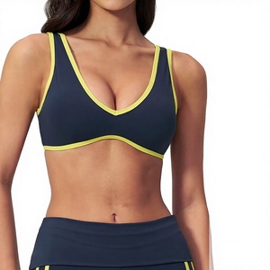 Sujetador deportivo de yoga de alto soporte para mujer, de secado rápido, con bloques de color - Product Image 2
