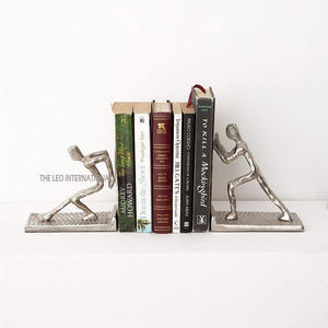 Porte-livres en forme de roue nautique, en laiton et bois, organisateur de bureau, porte-livres nautiques personnalisés à bas prix, fabriqués en Inde - Product Image 4