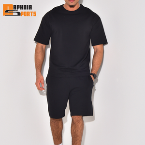 Fabricante de Ropa Personalizada para Hombre, Conjuntos de Camisetas y Pantalones Cortos, Trajes Deportivos Holgados de 2 Piezas para Verano, Venta al Por Mayor - Product Image 5