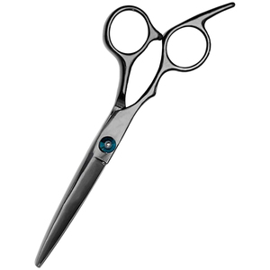 Ciseaux de barbier professionnels de 5,5 pouces, ciseaux à cheveux en acier inoxydable de 6 pouces, lame tranchante, outil de coiffure noir - Product Image 5