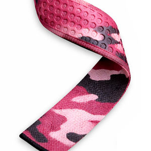 Correas de Levantamiento Profesionales SAAR INDUSTRIES, Color Rosa Camuflaje, Agarre de Silicona Antideslizante, Ajustables, Transpirables, Unisex - Product Image 4