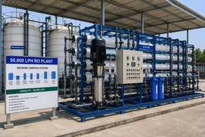 เครื่องกรองน้ำระบบ RO ขนาด 50000 ลิตรต่อชั่วโมง พร้อมปั๊มสำหรับใช้ในบ้าน - Product Image 1