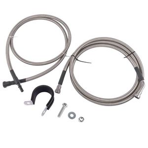 Chevy Trailblazer/Trailblazer EXT 4.2L Front Stainless Steel Braided Fuel Lines 12658354 25829656 819 814 Pump Parts - Product Image 3