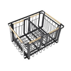 Panier de rangement rectangulaire en métal robuste pour buanderie - Product Image 4