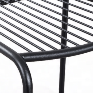 Minimalist Design Iron Chair With Teak Wooden Frame Material For Home Furniture Decoration and <b>Garden</b> Furniture - Product Image 5