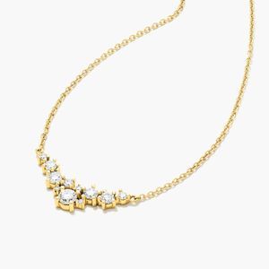 Collar de diamantes Cosmos en oro blanco - Product Image 4