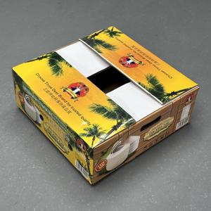 Custom Printed Corrugated Coconut Carton <b>Box</b> for Fresh Coconut Export Packaging Ventilation Hole <b>Heavy</b> <b>Duty</b> Recyclable Carton - Product Image 3