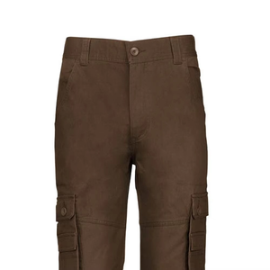 Pantalones Cargo Marrones para Hombre, Estilo Workwear, Corte Recto, con Múltiples Bolsillos - Product Image 4