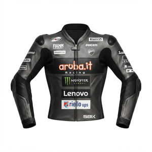 Men’s Rucati Cowhide Leather <b>Racing</b> <b>Jacket</b>/Chaqueta MotoCP Style CE Level 2 Armor Motorcycle Track Riding Protective Gear CE - Product Image 1