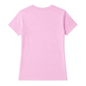 T-shirt rose à manches courtes et col rond, décontracté, pour tous les jours, streetwear, style de vie, sport, vêtements confortables pour femmes - Product Image 3