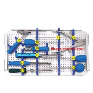BISONS - Juego de Instrumentos Manuales de Acero Inoxidable para Sistema de Fusión Cervical Occipital, Kit de Cirugía de Columna Vertebral - Product Image 3
