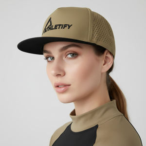 Gorra de Béisbol Deportiva Unisex Personalizada OEM Athletify, Gorra de Béisbol de Carcasa Suave con Corte Láser, Transpirable, Ajustada, con Cierre a Presión, para Correr - Product Image 1
