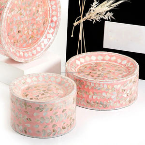 ที่วางเค้กทำจากเรซิ่นงานฝีมือสุดหรูพร้อมถาดเสิร์ฟแม่ลูกมุกแบบฝังม็อบสำหรับตกแต่งบ้านขนมช็อกโกแลต - Product Image 5