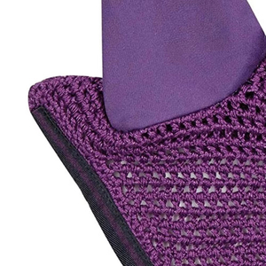 Modern Full Size Horse Ear Hood Premium Decorative <b>Fly</b> Veil Custom Embroidered Breathable Horse Riding Equestrian Gear - Product Image 4