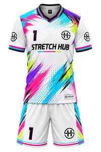 Ensemble Maillot et Short de Football Personnalisé pour Hommes – Tenue de Sport à Manches Courtes pour Équipe – Vente en Gros OEM ODM - Product Image 2