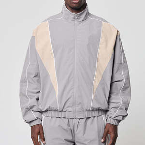 <b>Jacket</b> Set Embroidery Zip up Nylon Polyester Streetwear Tracksuit Men Windbreaker Short Set - Product Image 6