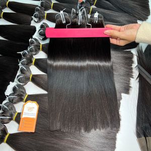Extensiones de cabello humano vietnamita de color negro natural recto de hueso en stock grande con el precio más barato - Product Image 1