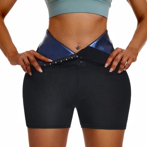 Shorts gainants taille haute <span class=keywords><strong>pour</strong></span> femmes, effet corset amincissant, avec fonction sauna <span class=keywords><strong>pour</strong></span> la perte <span class=keywords><strong>de</strong></span> poids et le yoga - Product Image 4