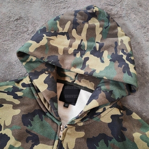 เสื้อฮู้ดซิปผู้ชายลายพราง ประดับเพชร สไตล์ฮิปฮอป สตรีทแวร์ Y2K กรันจ์ - Product Image 3