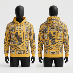 Sudadera con Capucha Premium de Forro Polar de Poliéster de 240 GSM para Otoño, Color Naranja, Sublimación, Impresión Digital, Logotipo Personalizado, Marca Privada, OEM - Product Image 6