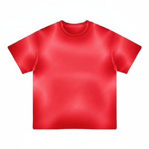 Camiseta de Cuello Alto para Hombre, Personalizada al por Mayor, Tejido de Felpa Transpirable, 100% Algodón de Alta Calidad, Estilo HIGH STREET, Tejido de 260 Gramos - Product Image 1