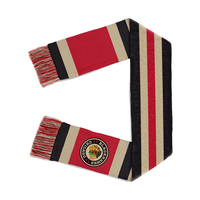 Écharpes de football longues et durables pour le sport, design personnalisé, 100% tricotées, écharpe pour supporters double face, légères, écologiques, OEM